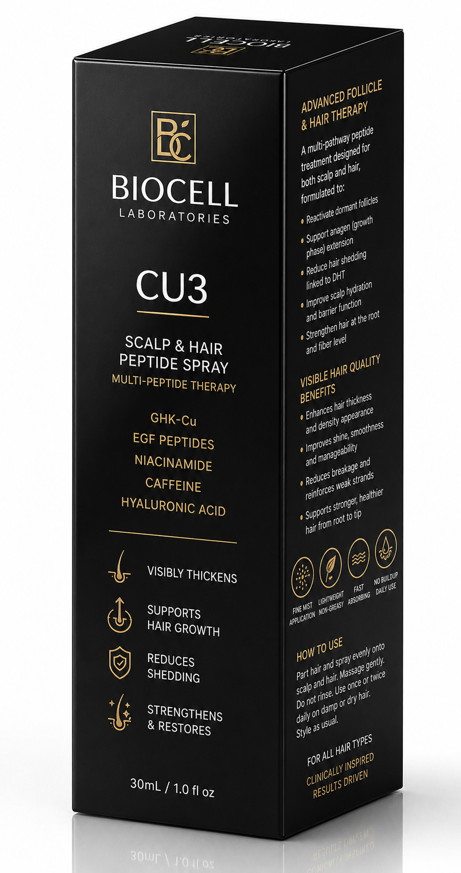 CU3 Advanced Peptide Scalp and Hair Treatment.