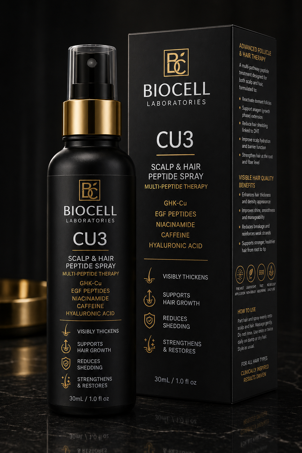 CU3 Peptide Hair Growth Treatment – Advanced Scalp Therapy for Thicker, Stronger Hair